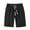 Black, variant on IROINNID Men's Casual Solid Elastic Lightweight Pull On Loose Shorts Active Wear
