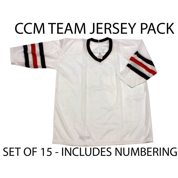 YOUTH JERSEY Team Set 15 CCM HOCKEY JERSEYS Hawks Colors BOYS L/XL