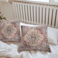 thumbnail image 6 of Throw Pillow Covers 26x26 Inch Set of 2, Vintage Boho Waterproof Outdoor Pillow Covers, Modern Geometric Aesthetics Abstract Art Decorative Cushion Pillowcases for Couch, Sofa, Bed, Garden, Patio, 6 of 9