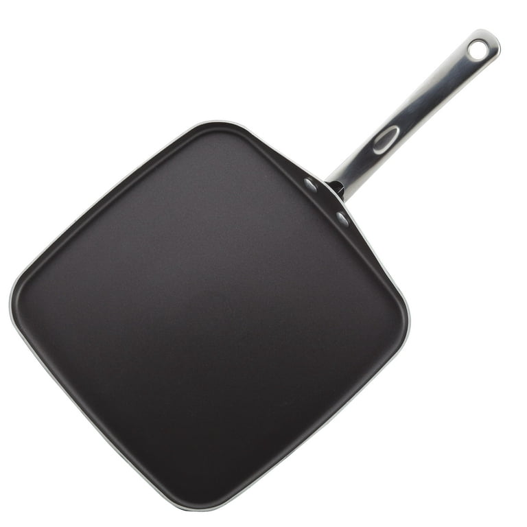 Farberware Aluminum 11 Nonstick Square Griddle, Silver