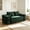 Emerald, variant on AUU Compact 2-Seat Convertible Sofa Bed, Minimalist Boneless Sleeper Futon with Soft Corduroy, Adjustable Movable Headrests & Thick Back Support, Floor Couch