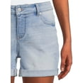 thumbnail image 3 of Time and Tru Women's Mid Rise Cuffed 4" Denim Short, 3 of 5