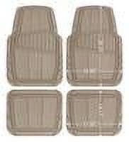 Auto Drive 4-Piece Rubber Floor Mats, Toll Tan, Universal photo 4