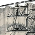thumbnail image 2 of Nautical Sailboat Map Shower Curtains, Farmhouse Shower Curtains for Bathroom,Waterproof Fabric Shower Curtain Set with 12 Hooks Decor 84×72 Inch, 2 of 4