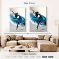 thumbnail image 4 of Elephant Stock Wave Dance Wall Art - Vertical Canvas Wall Art - Hallway Wall Decor - Dance Canvas - Teal And Blue Decor By Ashvin Harrison - 34" x 51", 4 of 8
