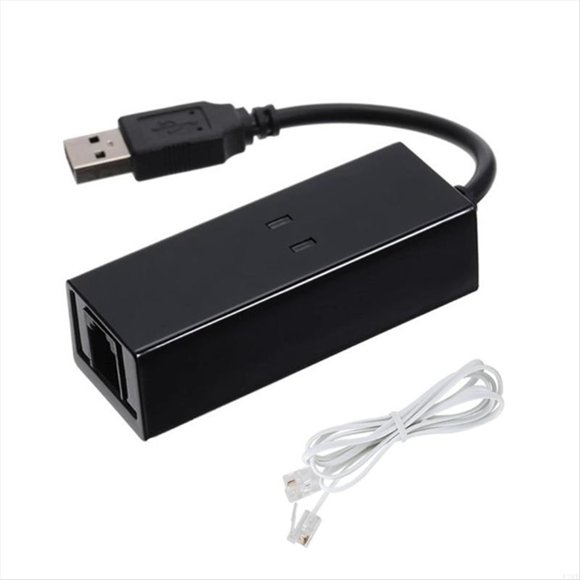 920L Fax Modem Single Port USB2.0 56K External Modem Driver for Win 7 8 10 XP USB Modem Port,1 x Fax Modem,Black