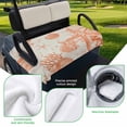 thumbnail image 5 of Golf Cart Seat Covers for 2 Seater,Orange Coastal Starfish Microfiber Cart Seat Towel Blanket,Farmhouse Nautical Coral Conch Absorbent Breathable NonSlip Bench Seats Protector for Golf Course 51"x31", 5 of 9
