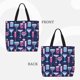 thumbnail image 2 of Easygdp Wine Glasses And Cocktails Bolsa Tote para Mujer, Bolso de Hombro para Trabajo, Playa, Viajes, Compras y Supermercado, 2 of 7