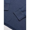 thumbnail image 3 of Wrangler Authentics Men's Long Sleeve Waffle Henley, Vintage Indigo, XX-Large, 3 of 4