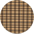 thumbnail image 3 of Round Fitted Tablecloth 44 Inch, Gold Brown Tartan Check Plaid Fitted Round Tablecloth Fitted Table Cloth Water Resistant Table Cloth Decorative Fabric Table Cover for Party, Wedding, Cocktail, 3 of 8