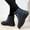 Dark Blue, variant on Winter Warm Snow Boots for Women Plus Size New Hiking Shoes Warm Snow Lace Up Casual Snow Boots