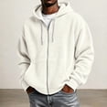 thumbnail image 2 of Men's Full Zip Corduroy Hooded Long Sleeve Casual Cardigan Jacket With Pockets Fall winter Outerwear, 2 of 4