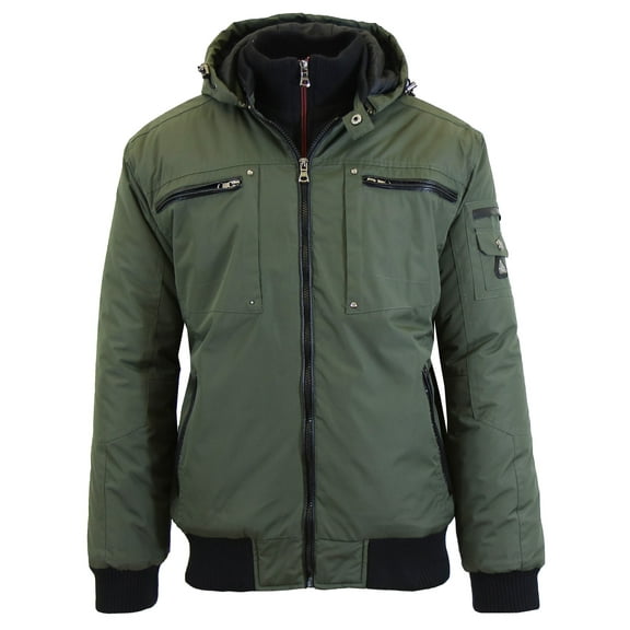 Men's Heavyweight Parka Jacket With Detachable Hood