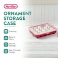 thumbnail image 3 of Sterilite 20 Compartment 3 Inch Ornament Storage Case with Lid, Red (12 Pack), 3 of 10