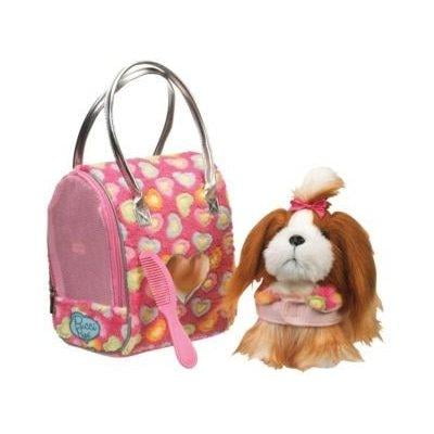 Pucci Pups Shih Tzu With Accessories In Trendy Carrier Pucci Pups Shih Tzu With Accessories In Trendy Carrier