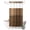 Bronze, Brown, Black, variant on No Hook Shower Curtain, Brown Metal Hole Shower Curtains for Bathroom with See Through Top Window, Modern Copper Net Eye Hole Pattern Waterproof & Washable Bath Curtain 66"x72"