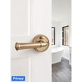 thumbnail image 3 of ACEEOCK Champagne Bronze Privacy Door Handle, Interior Bedroom Bathroom Door Lever, Aluminium Alloy Handle Lever, 3 of 7