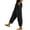Black Jeans, variant on Women's Baggy Jeans Elastic High Waist Loose Tapered Denim Pants Side Button Detail Y2K Trousers with Pockets Vintage Casual Streetwear White