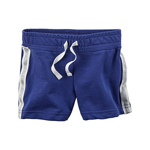 Carter's Little Girls' Sparkle Side Stripe Shorts - 4 Kids