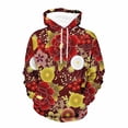 thumbnail image 2 of Sudadera con capucha retro con estampado de flores en 3D para hombre, sudadera con gráfico floral, jerseys de manga larga estilo Harajuku Street, ropa para hombre y mujer, 2 of 5