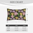 thumbnail image 3 of Fotbe Colorful Roses Pillow Cases - Envelope Closure - Luxury, Extra Soft, Cooling Pillow Covers - Wrinkle, Fade, Stain Resistant-16"x24", 3 of 8