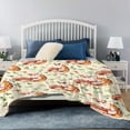 thumbnail image 4 of Yibo Cow Floral Blanket Flannel Soft and Comfortable Anti-static Bed Sofa Blanket, 4 of 7