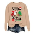 thumbnail image 4 of WILLBEST Sweat à Capuche Mode Hiver pour Femmes Imprimé Festif de Noël Col Rond Haut Homme, 4 of 4