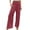 Wine, variant on Lisingtool Casual Pants for Women With Pockets Linen Pants Women Summer Wide Leg Pants Drawstring Elastic Waist Pants High Waisted Pants Casual Beach Trousers Blue