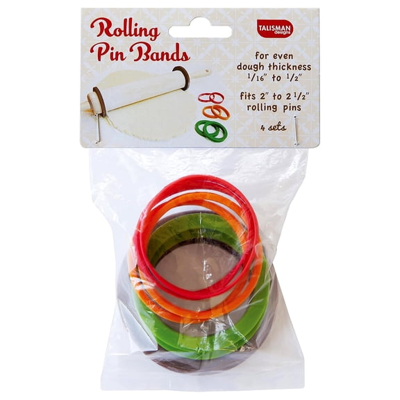 Talisman Designs Silicone Rolling Pin Bands | 8 Piece Set