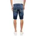 thumbnail image 2 of Men's Flex Stretch Slim Skinny Fit Casual Denim Jeans Shorts, Medium Blue, 2 of 4