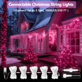 thumbnail image 2 of Cadena de luces LED SANJICHA 200 LED, 20 m, color rosa, resistente al agua, 13 modos, 2 of 7