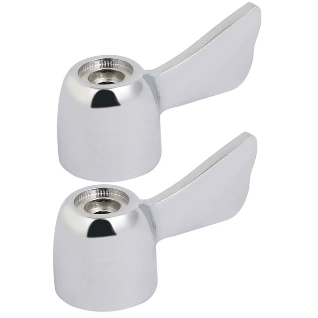 Unique Bargains 2pcs 70mmx28mmx30mm Zinc Alloy Faucet Water Tap Handle Grip