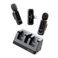 thumbnail image 1 of Micrófono de Solapa Inalámbrico 2 en 1, Minimicrófono con Reducción de Ruido para Creadores de Contenido de Vlogs, Podcasts en ., 1 of 5