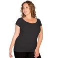thumbnail image 5 of Skinny Tees "And a Little More" Plus Size Cap Sleeve Tee 174, 5 of 6