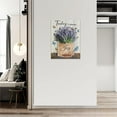 thumbnail image 3 of Lavender Wall Art Farmhouse Lavender Canvas Prints Rustic Purple Lavender Bathroom Pictures for Wall Country Flower Bathroom Painting Today I Choose Joy Modern Artwork Decor for Bedroom 12"x16", 3 of 6