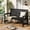 Black, variant on 52 Inch Weatherproof HDPE Outdoor 2 Person Garden Bench, 600 LBS Weight Capacity Durable Poly Patio Seat for Yard Deck Pool Beach Front Porch
