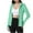 Mint Green, variant on Women Sun Protection Hooded Jacket with Face Mask Long Sleeve Cooling Hoodies Icy Silk Full Zipper Fishing Shirts M