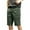ZB Green, variant on Mens Cargo Shorts Summer Outdoor Streetwear Solid Color Loose Fit Shorts Green 38