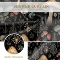 thumbnail image 3 of Stall Small Shower Curtains - Boho Mushroom Vintage Floral Plants Flowers Fairy Nature Botanical Narrow Half Fabric Cloth Bath Shower Curtain Set with 12 Hooks Bathroom Decor, 36"x72", 3 of 5