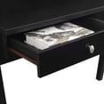 thumbnail image 6 of Convenience Concepts Newport 34.75 in. Tall Deluxe 2 Drawer Desk with Shelf, Black, All Ages, 6 of 6