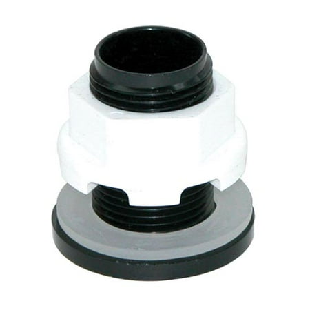 Threaded Bulkhead - Lifegard Aquatics Standard Threaded Bulkhead - 1/2
