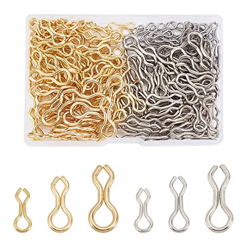 240Pcs 3 Size Fishing Sinker Eyes Eyelets DIY Fishing Lures Eyelet  Stainless Steel 8-Shaped Loops Eyelets Swivels Clip for Lead Weights Molds  Tackle