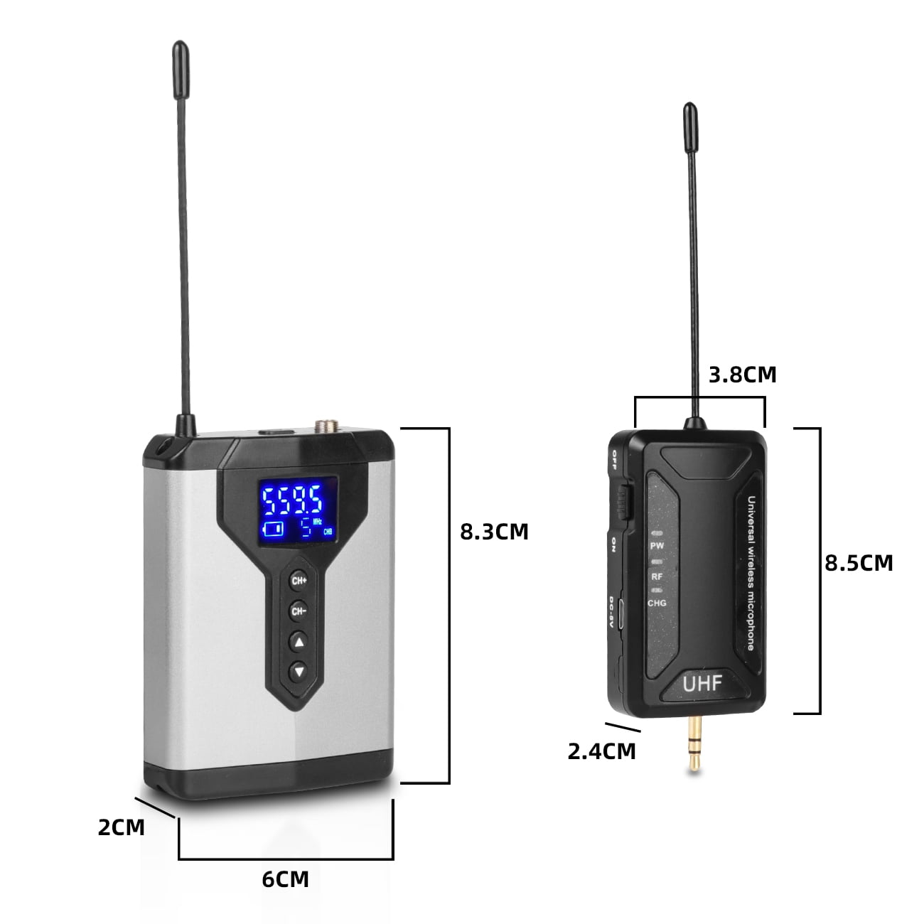 Depusheng Q7 UHF Wireless Lavalier Microphone With Bodypack Transmitter Professional Use For Teaching,Speech,Interview