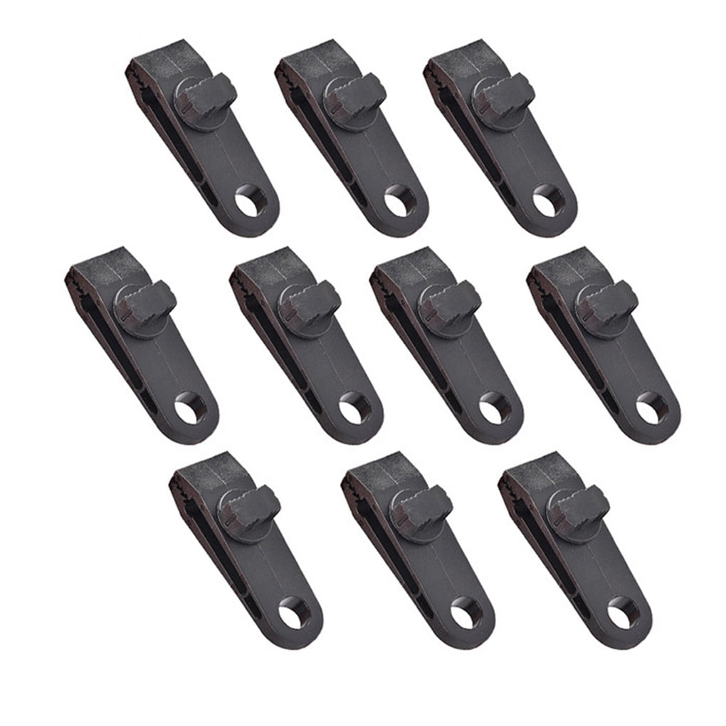 10pcs Heavy Duty Plastic Tarp Clamps Tent Awning Clips for Holding Up Tarp,