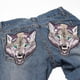 thumbnail image 5 of Parche para ropa con cabeza de Lobo, apliques termoadhesivos DIY, camiseta, vestido, bolsa, pegatina de tela, cabeza de lobo, 2 uds., 5 of 5