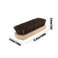 thumbnail image 2 of Horsehair Shoe Polish Brush with Solid Wood Handle - Soft Bristle Care Tool, Scratch-Free Oil Polishing & Dust Removal Brush for Leather Shoes, Boots & Household Shoe Maintenance, 1*2*5in, Brown, 2 of 6