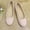 Pink, variant on Fnooota Women's Flat Shoes, Non-slip Slip On Round Toe Soft Sole Office Wedding Shoes Green Size 8.5