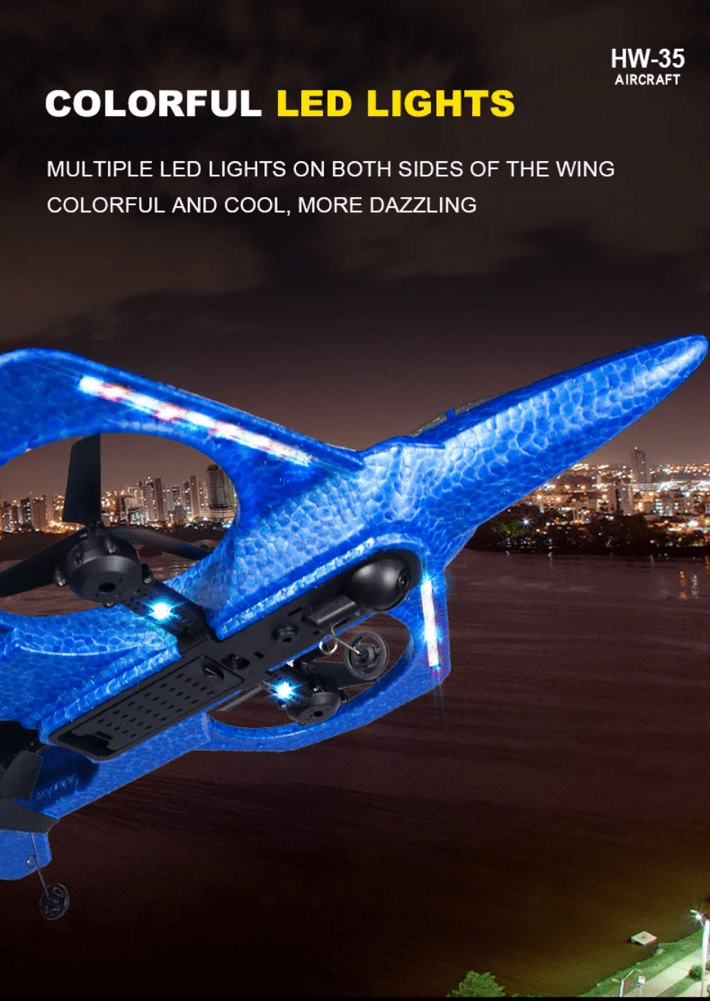 HW35 RC Plane 2.4G Glider Radio Remote Control Airplane RC Aircraft Helicopter RTF Fighter Toys Gift