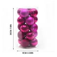 thumbnail image 2 of Bouanq Christmas Decorations Xmas Tree Decor Plastic Christmas Balls 24 Pcs Of 4cm Electroplating Balls Christmas Decoration Hanging Balls Barrel Package Christmas Balls, 2 of 2