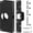 Black, variant on U 9585 Stainless Steel Lock and Door Reinforcement Plate fits 1-3/8" Thick Doors and Includes the U 9476 Security Latch Strike (1-1/4"x 7-7/8")